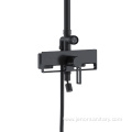 Metal Black Wall Mounted Mixer Rain Shower Set